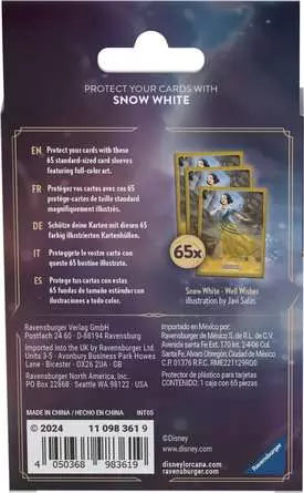 Lorcana - Ursula's Return Card Sleeve Pack Set 4: Snow White c/65 - Gamesmart Lorcana - Ursula's Return Card Sleeve Pack Set 4: Snow White c/65 - Gamesmart