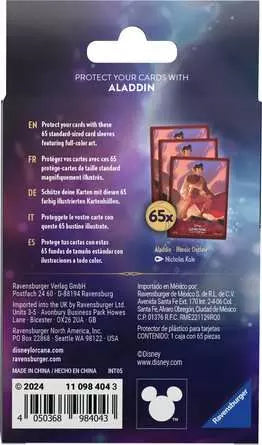 Lorcana - Shimmering Skies Card Sleeve Pack Set 5 Aladdin c/65 - Gamesmart Lorcana - Shimmering Skies Card Sleeve Pack Set 5 Aladdin c/65 - Gamesmart