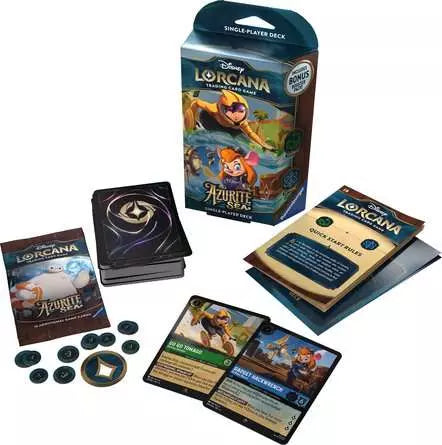 Lorcana - Azurite Sea Starter Deck Set 6 Display c/8 - Gamesmart Lorcana - Azurite Sea Starter Deck Set 6 Display c/8 - Gamesmart