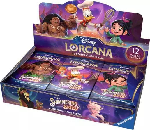 Lorcana - Shimmering Skies Booster Display Set 5 c/24 packs - Gamesmart Lorcana - Shimmering Skies Booster Display Set 5 c/24 packs - Gamesmart