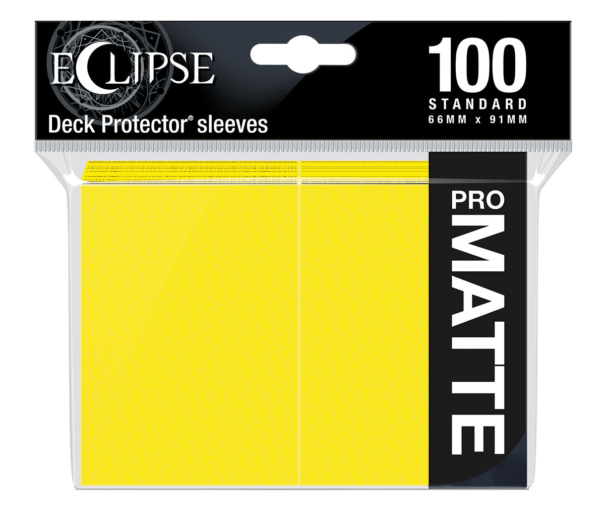 ULTRA PRO - Micas Eclipse Matte Standard Deck Protector: Yellow c/100 - Gamesmart