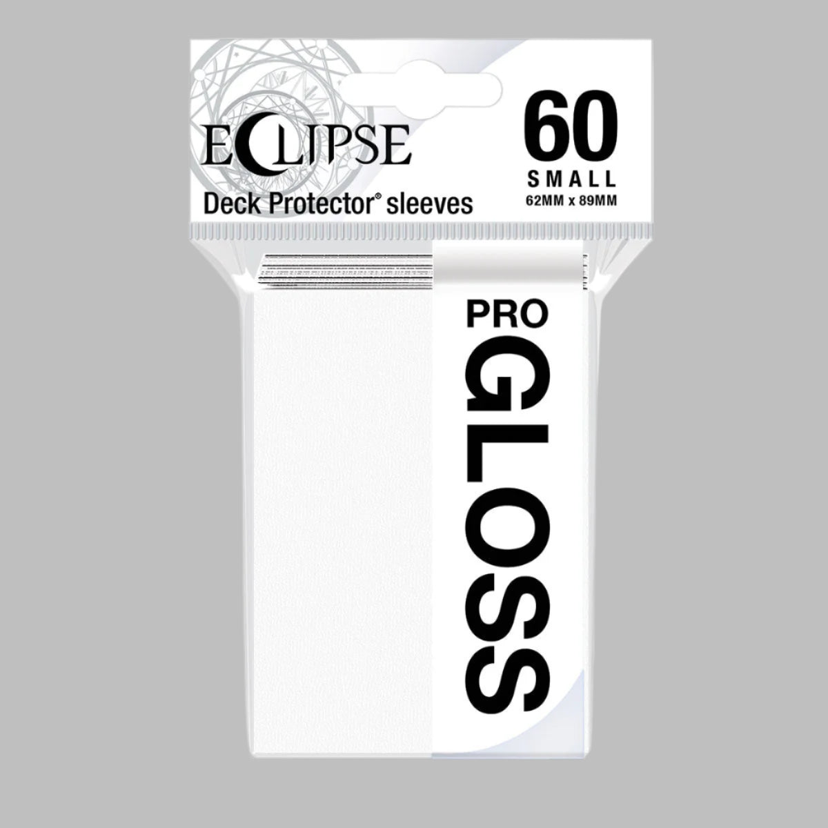 ULTRA PRO - Micas Eclipse Gloss Small Deck Protector: Arctic White c/60 - Gamesmart