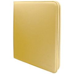 ULTRA PRO - Vivid 12-Pocket Zippered PRO-Binder: Yellow - Gamesmart