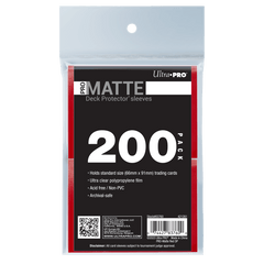 Ultra Pro - Micas PRO-Matte Standard Deck Protector: Red c/200 - Gamesmart