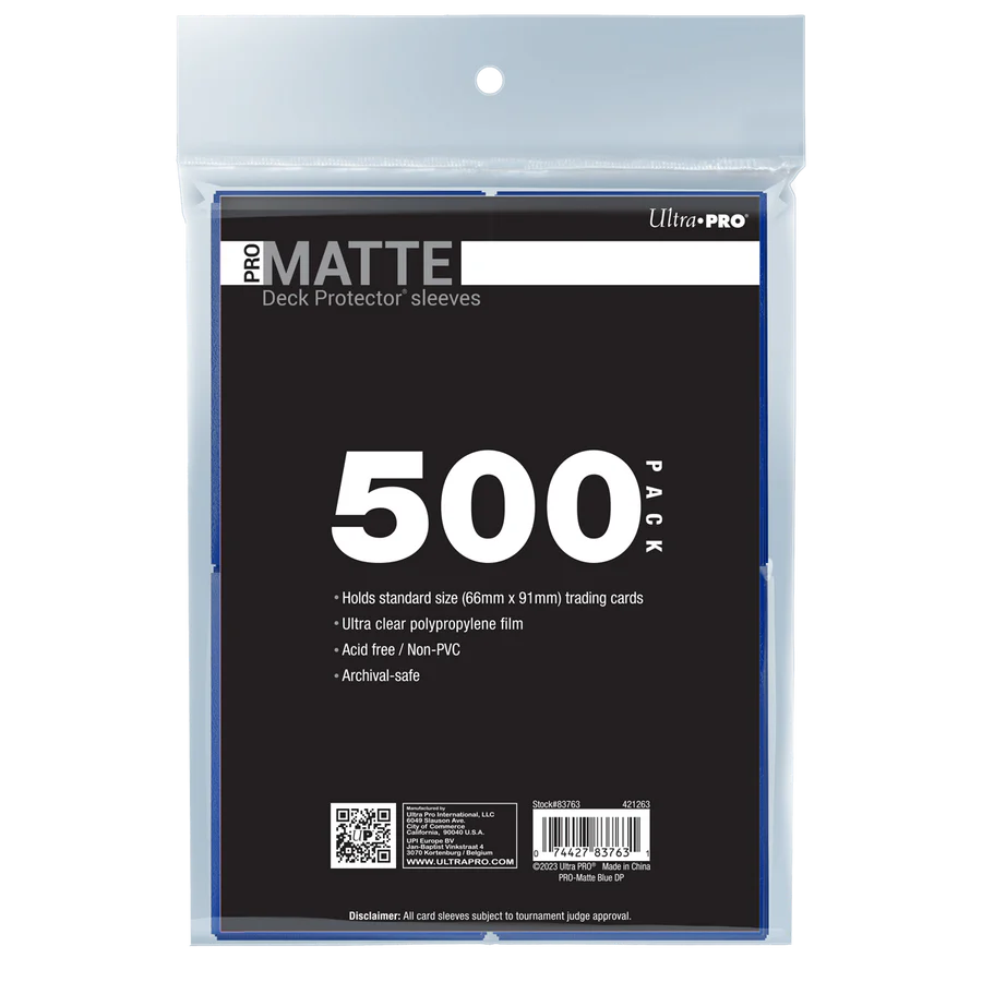 Ultra Pro - Micas PRO-Matte Standard Deck Protector: Blue c/500 - Gamesmart