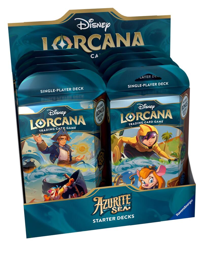 Lorcana - Azurite Sea Starter Deck Set 6 Display c/8 - Gamesmart