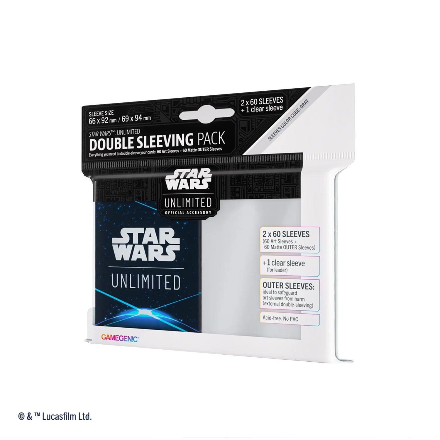 Gamegenic - Micas Star Wars Unlimited Art Double Pack Card Back Blue - Gamesmart