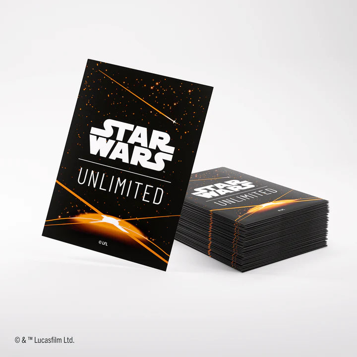 Gamegenic - Micas Star Wars Unlimited: Premium Art Sleeves Card Back Orange c/60 - Gamesmart