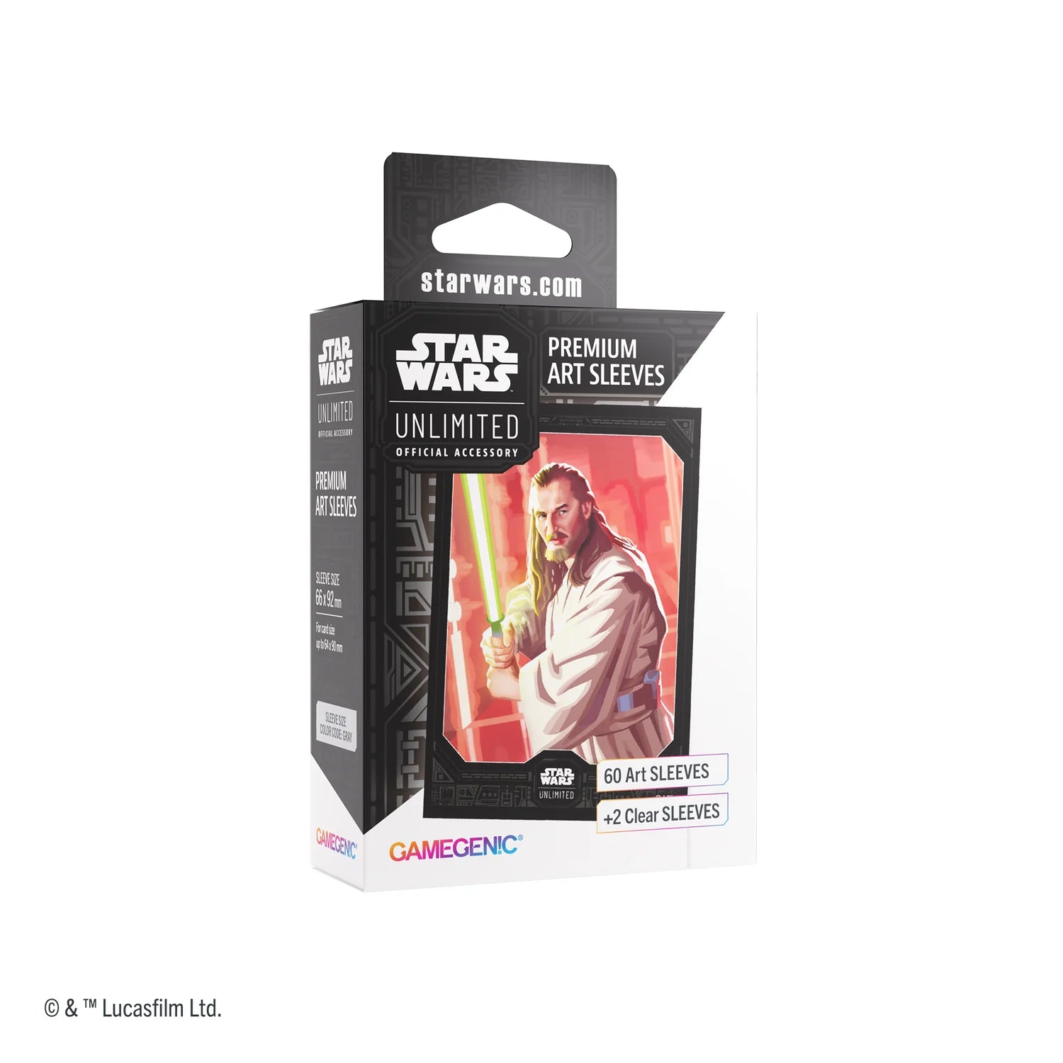 Gamegenic - Micas Star Wars Unlimited: Art Sleeve Qui-Gon-Jinn c/60 - Gamesmart