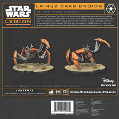 ASMODEE - Star Wars Legion: LM-432 Crab Droid Unit Expansion (Inglés) - Gamesmart