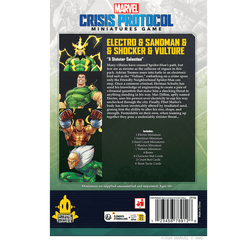 ASMODEE - Marvel Crisis Protocol Electro & Sandman & Shocker & Vulture (Inglés) - Gamesmart