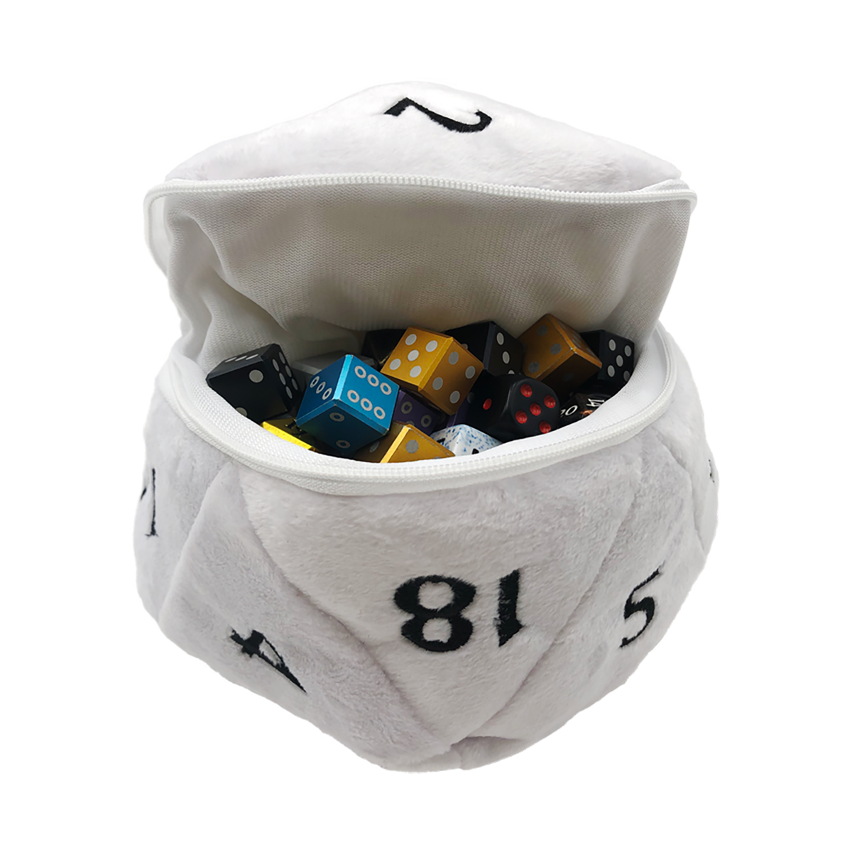 Ultra Pro - Plush Dice Bag White - Gamesmart