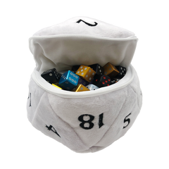 Ultra Pro - Plush Dice Bag White - Gamesmart