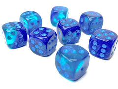 CHESSEX - Dados Gemini Blue-Blue/light blue Luminary 12mm c/36 - Gamesmart