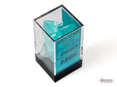 CHESSEX - Dados Poliédricos Frosted Teal/white - Gamesmart