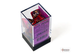 CHESSEX - Dados Poliédricos Gemini Purple-Red/gold - Gamesmart