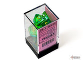CHESSEX - Dados Poliédricos Gemini Translucent Green-Teal/yellow - Gamesmart