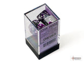 CHESSEX - Dados Poliédricos Purple-Steel/White - Gamesmart