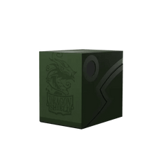 Dragon Shield - Double Shell Deck Forest Green/Black - Gamesmart
