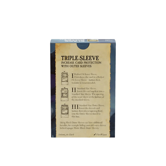 Dragon Shield - Outer Sleeves Black Matte - Gamesmart Dragon Shield - Outer Sleeves Black Matte - Gamesmart
