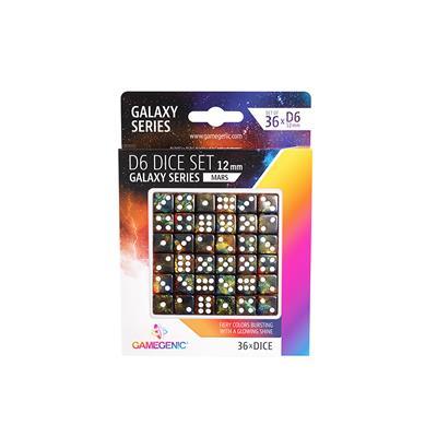 Gamegenic - Galaxy Series Mars D6 Dice Set 12 mm (36pcs) - Gamesmart