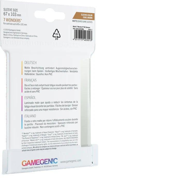 Gamegenic - Micas 7 Wonders Board Game c/80 Matte - Gamesmart Gamegenic - Micas 7 Wonders Board Game c/80 Matte - Gamesmart