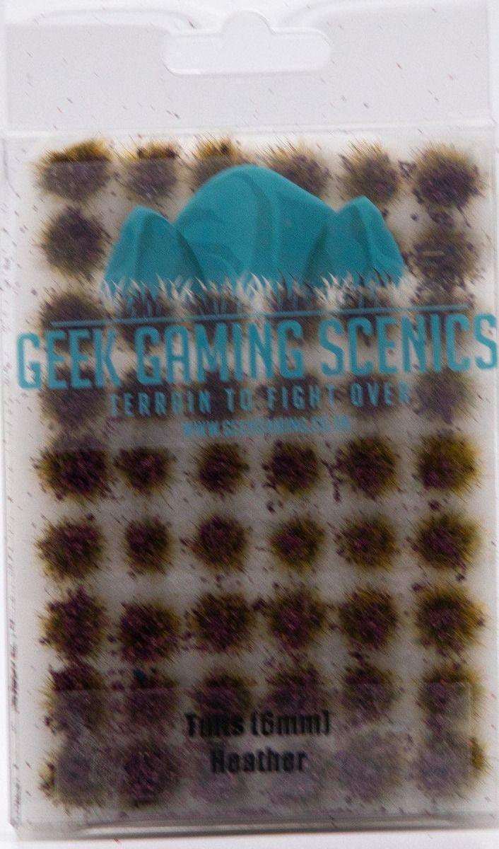 GEEK GAMING - 6mm Self Adhesive Static Grass Tufts x 100 Heather - Gamesmart