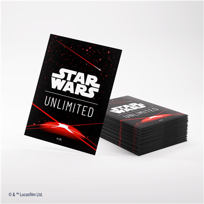 Gamegenic - Micas Star Wars Unlimited: Premium Art Sleeves Card Back Red c/60 - Gamesmart