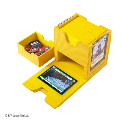Gamegenic - Star Wars Unlimited: Twin Suns Deck Pod Yellow - Gamesmart Gamegenic - Star Wars Unlimited: Twin Suns Deck Pod Yellow - Gamesmart