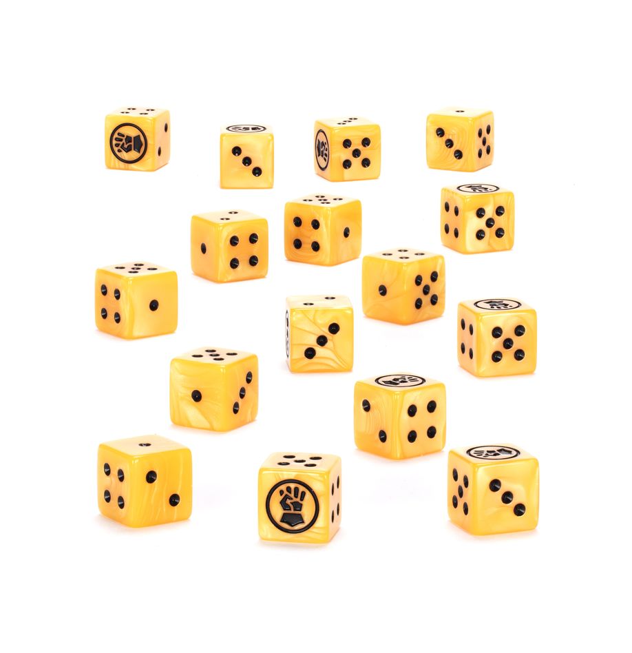 Dados - WH40K Imperial Fists Dice Dados - WH40K Imperial Fists Dice