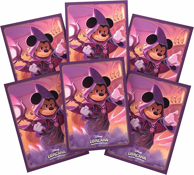 Lorcana - Reign of Jafar Card Sleeves A (Mickey Mouse) c/65 - Gamesmart Lorcana - Reign of Jafar Card Sleeves A (Mickey Mouse) c/65 - Gamesmart