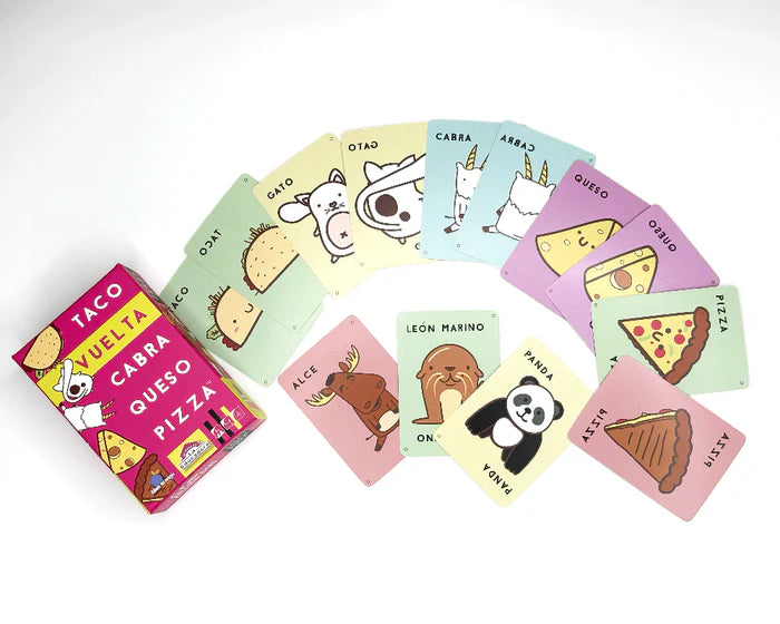 Juego de mesa - Taco, vuelta, cabra, queso, pizza (Español) Juego de mesa - Taco, vuelta, cabra, queso, pizza (Español)