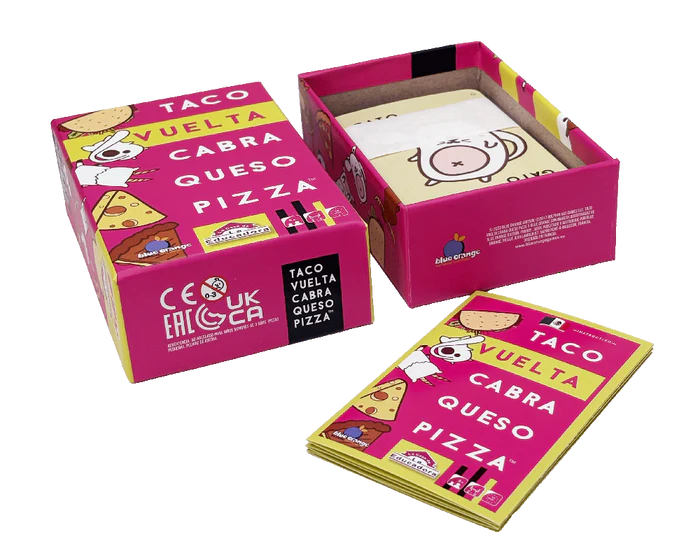 Juego de mesa - Taco, vuelta, cabra, queso, pizza (Español) Juego de mesa - Taco, vuelta, cabra, queso, pizza (Español)