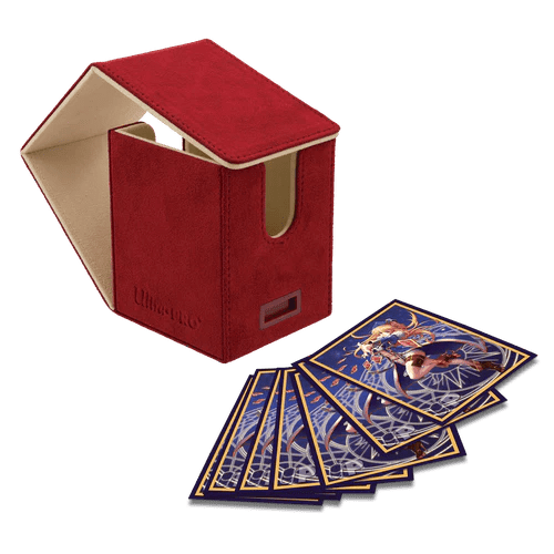 ULTRA PRO - Deck Box Vivid Deluxe Alcove Flip Red - Gamesmart