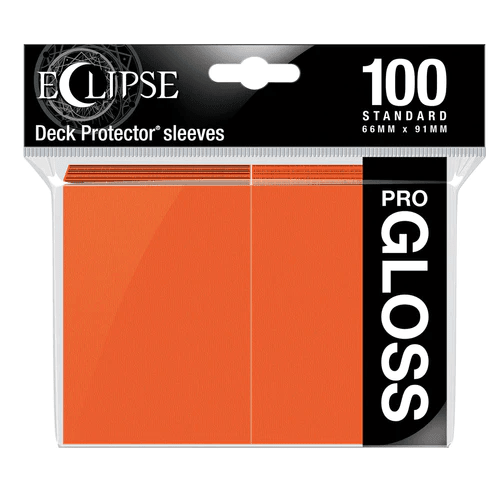 ULTRA PRO - Micas Eclipse Gloss STND Pumpkin Orange C/100 - Gamesmart
