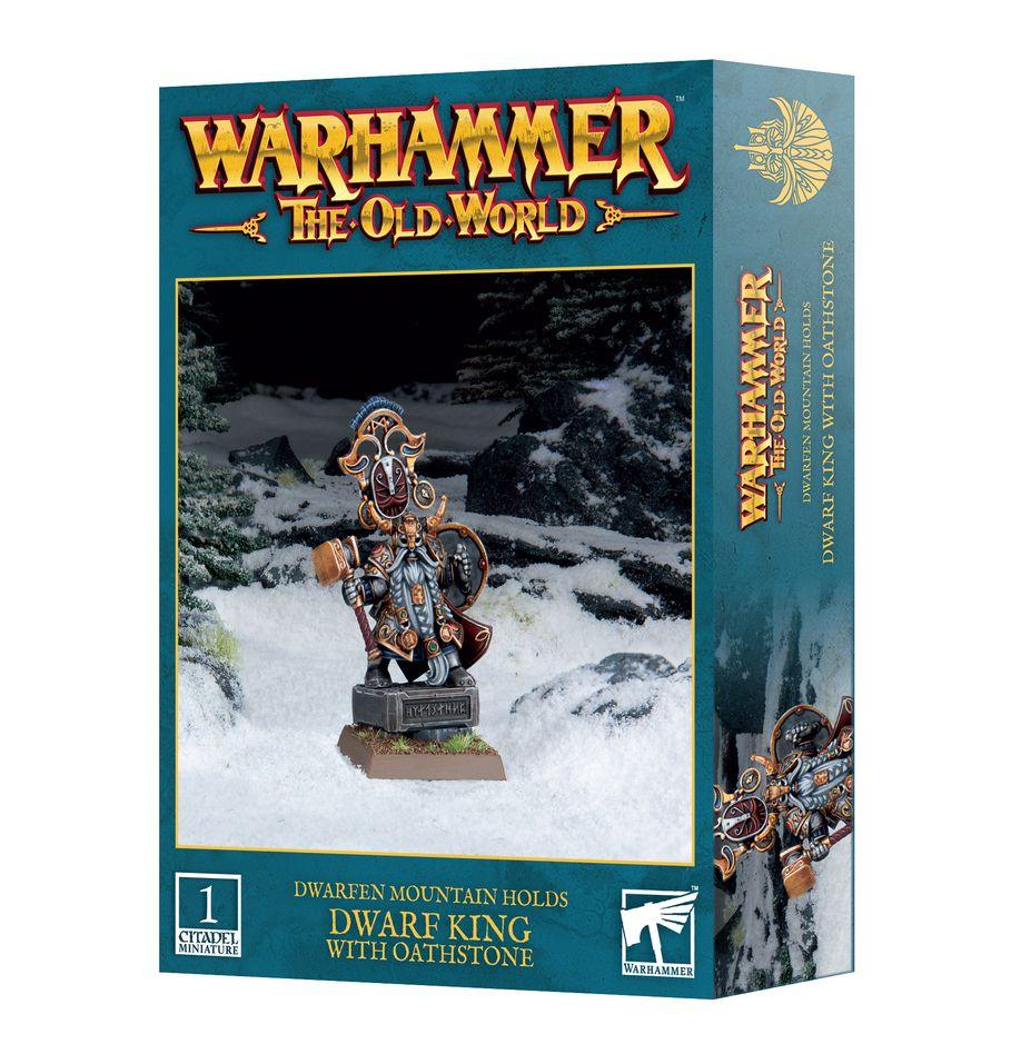 Warhammer The Old World - Dwarfen Mountain Holds: Dwarf King with Oathstone - Gamesmart
