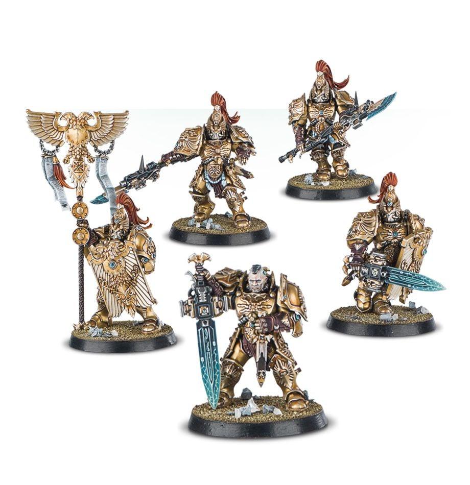WH40K - Adeptus Custodes Custodian Guard Squad - Gamesmart WH40K - Adeptus Custodes Custodian Guard Squad - Gamesmart