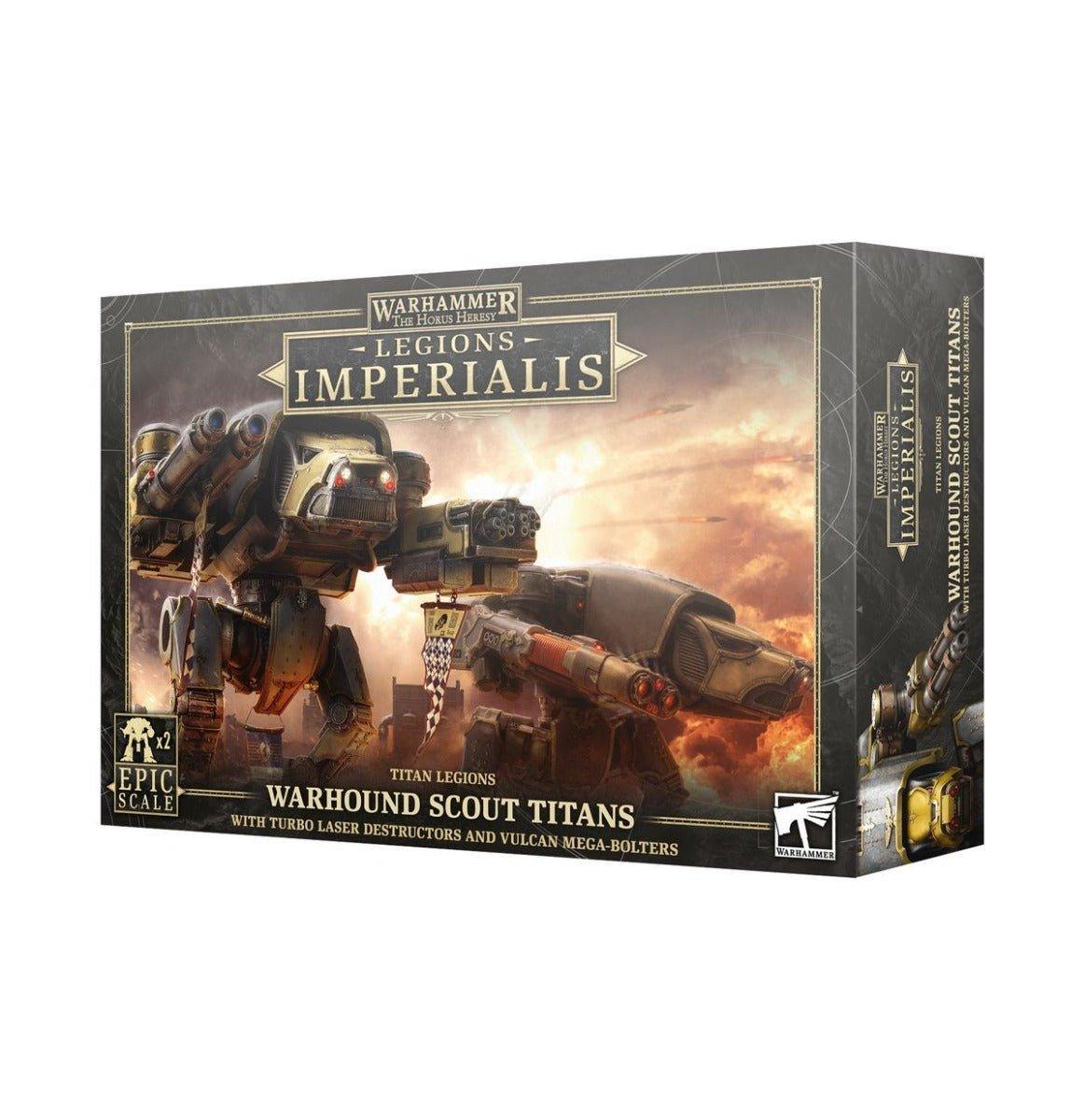 WHM The Horus Heresy - Legions Imperialis: Titan Legions Warhound Scout Titans - Gamesmart