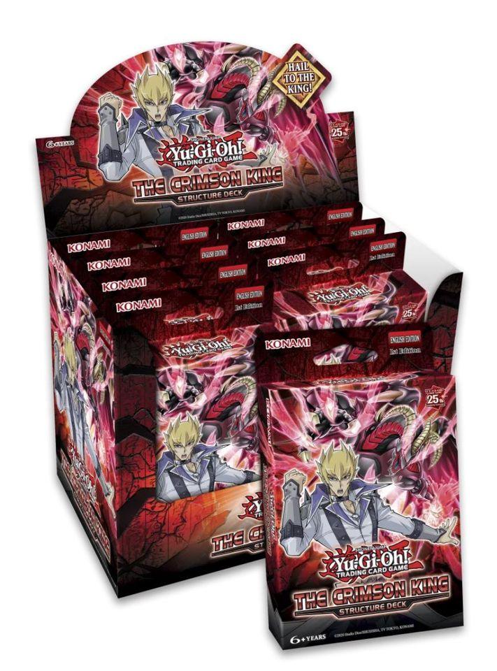 YU-GI-OH! - The Crimson King Structure Deck Display c/8 paquetes (Inglés) - Gamesmart