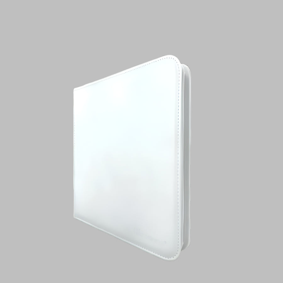 ULTRA PRO - Vivid 9-Pocket Zippered PRO-Binder: White - Gamesmart