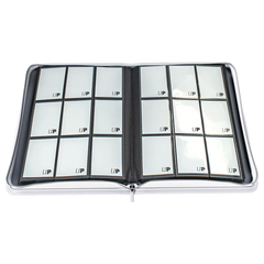 ULTRA PRO - Vivid 9-Pocket Zippered PRO-Binder: White - Gamesmart