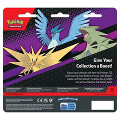 Pokémon - Blister foil cards Team Rocket's: Articuno, Zapdos y Tyranitar (Inglés)