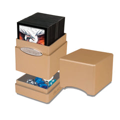 ULTRA PRO - Metallic Satin Tower Deck Box: Rose Gold Pink - Gamesmart