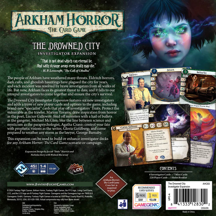 ASMODEE - Arkham Horror: The Drowned City Investigator Expansion (Inglés)