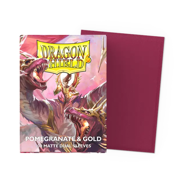 Dragon Shield - Micas Matte STND Dual: Pomegranate & Gold c/100