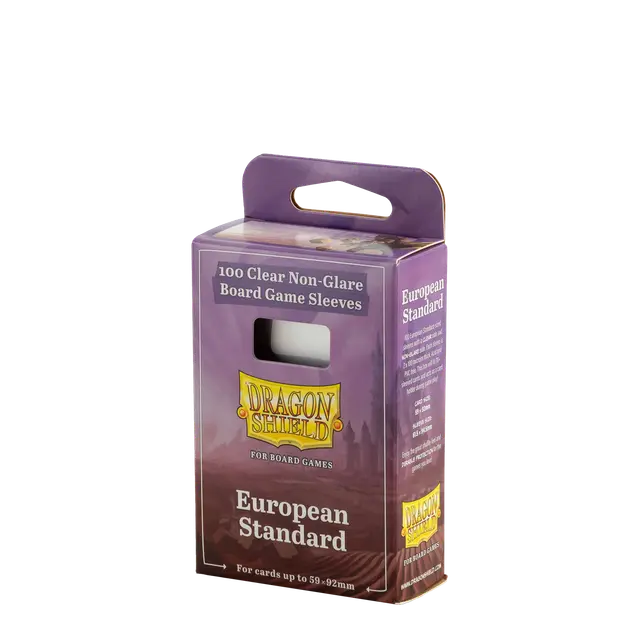Dragon Shield - Micas European Standard Clear/Non-Glare: Board Game Sleeves