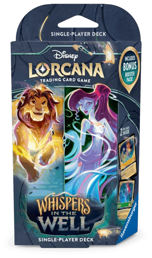 Lorcana -  Whispers in the Well Starter Singler-Player Deck Set 10 (Simba & Megara) (Inglés)