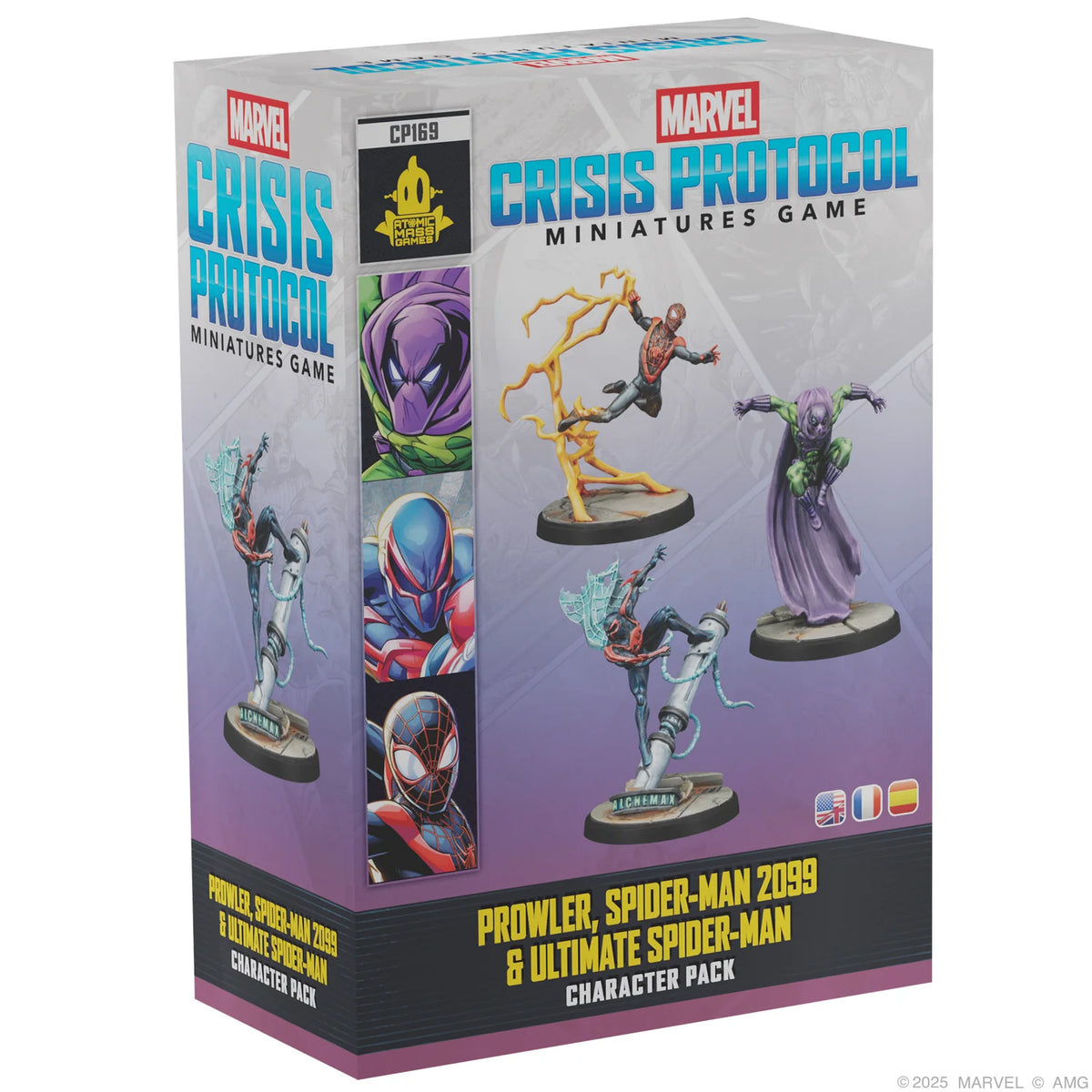 ASMODEE - Marvel Crisis Protocol: Prowler, Spider-Man 2099 & Ultimate Spider-Man (Inglés)