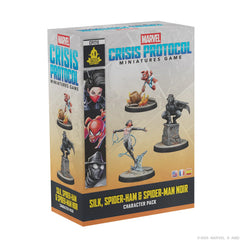 ASMODEE - Marvel Crisis Protocol: Silk, Spider-Ham & Spider-Man Noir (Inglés)