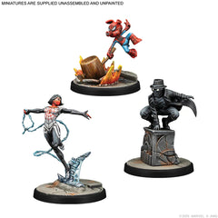ASMODEE - Marvel Crisis Protocol: Silk, Spider-Ham & Spider-Man Noir (Inglés)
